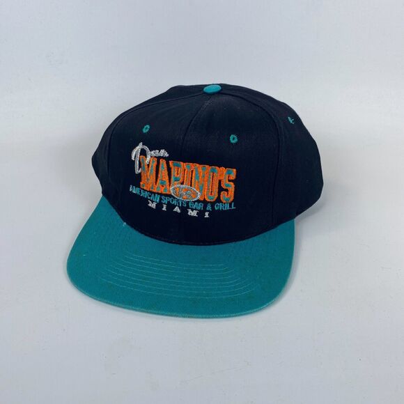 KC Base Ball Cap Mens OS Blue Teal Dan Marinos American Sports Bar & Grill Miami - Picture 1 of 7